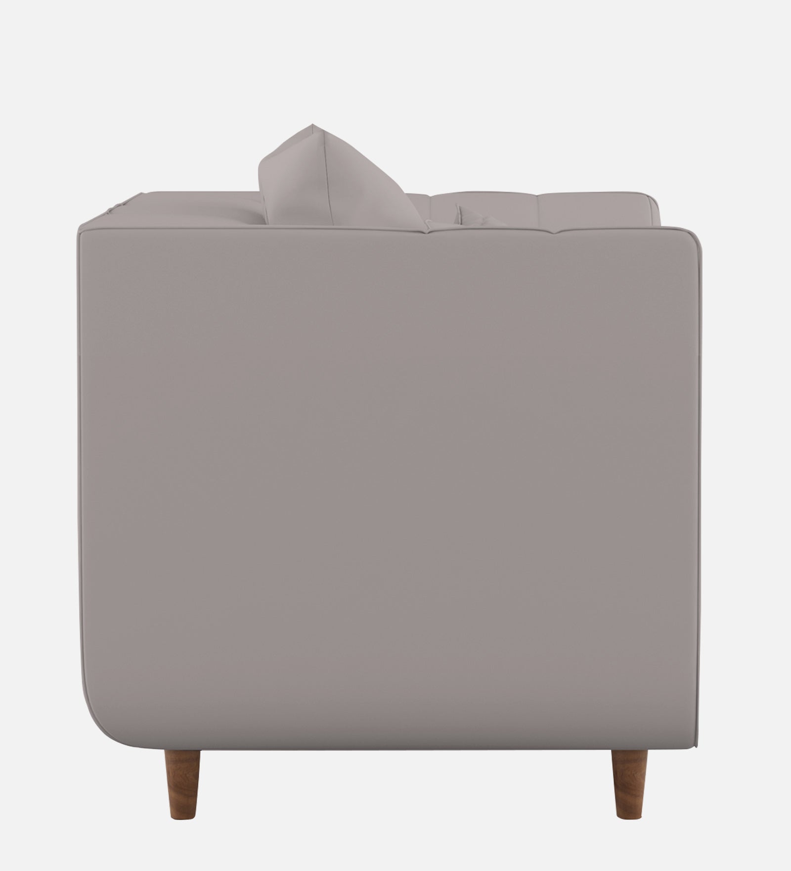 Sumo Velvet 1 Seater Sofa In Pearl Grey Colour - Febonic Living