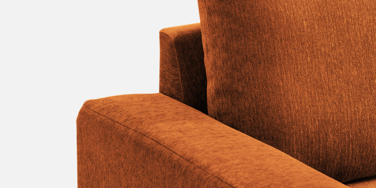 Kara Fabric 2 Seater Pull Out Sofa Cum Bed In Vivid Orange Colour - Febonic Living