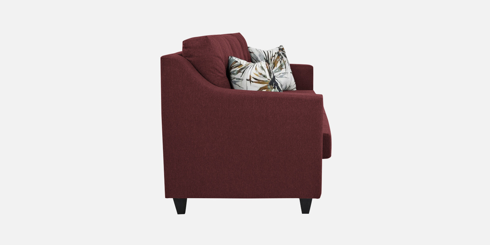 Welly Fabric 3 Seater Sofa In Blaze Red Colour - Febonic Living