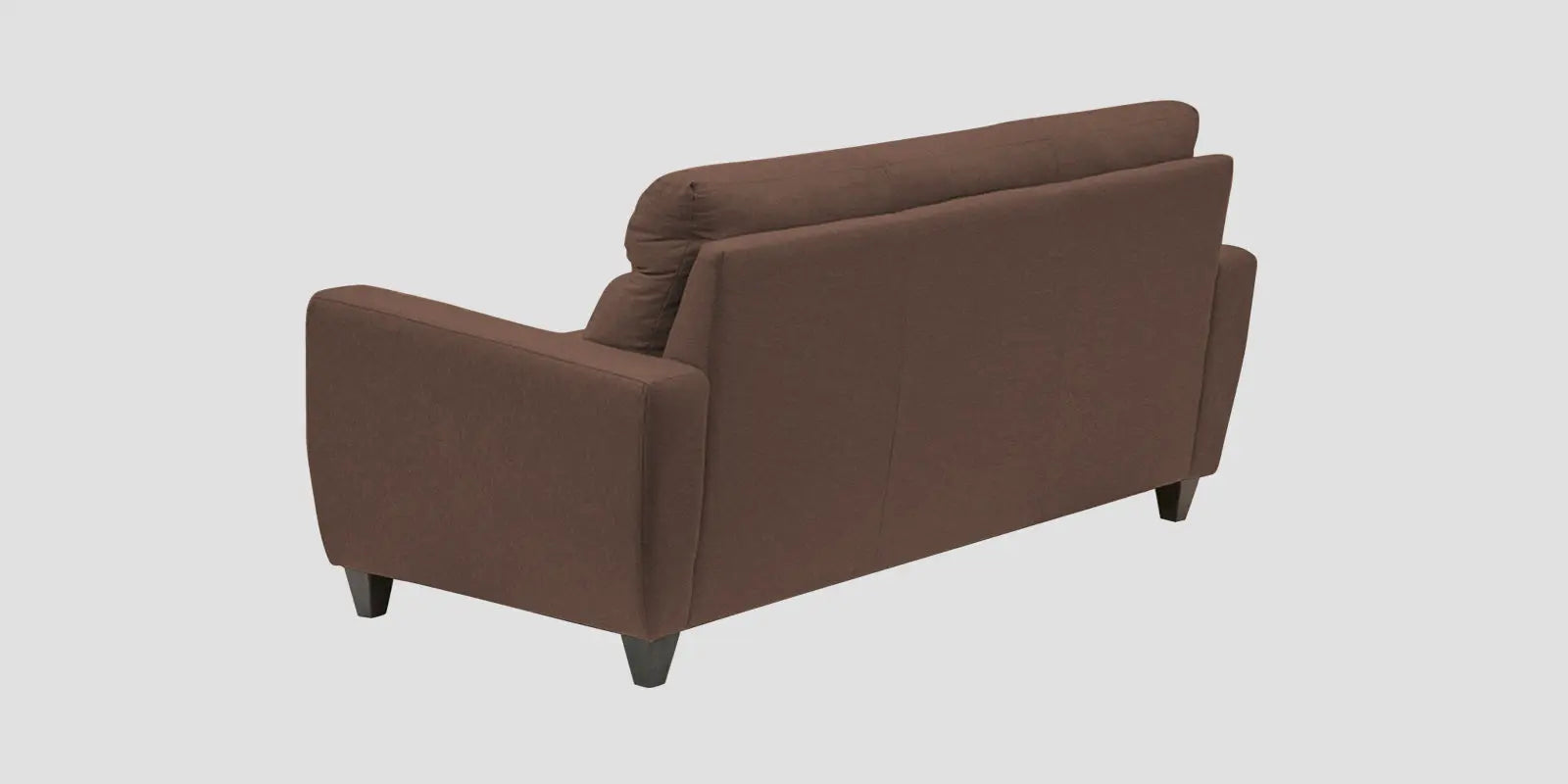 Burban Fabric 3 Seater Sofa In Latte Brown Colour Febonic Living
