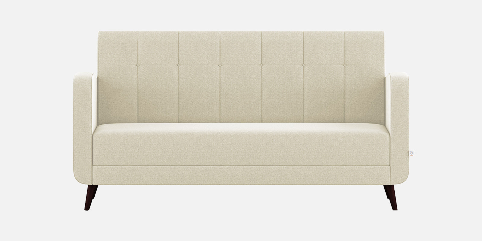 Wiki Velvet 3 Seater Sofa In Warm White Colour - Febonic Living