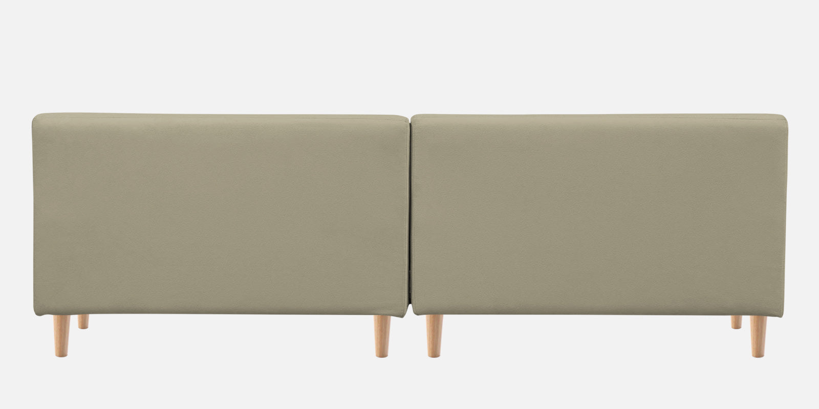 Woody Fabric LHS Sectional Sofa (3+Lounger) In Carnival Beige Colour - Febonic Living