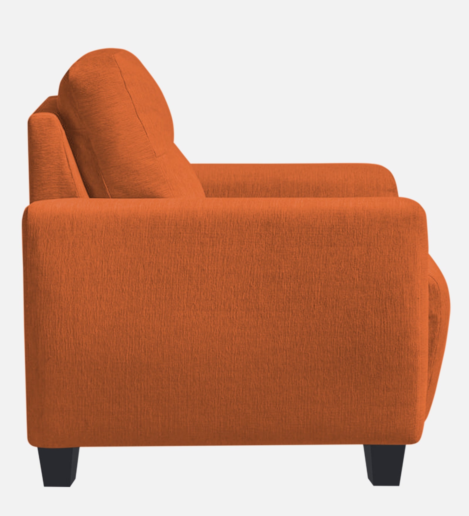 Bakadi Fabric 1 Seater Sofa In Vivid Orange Colour - Febonic Living