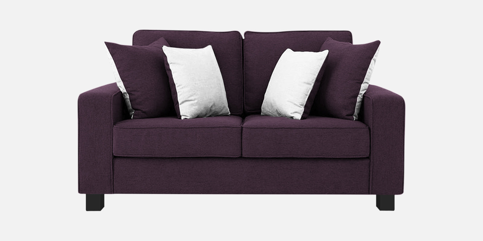 Ladybug Fabric 2 Seater Sofa In Greek Purple Colour - Febonic Living