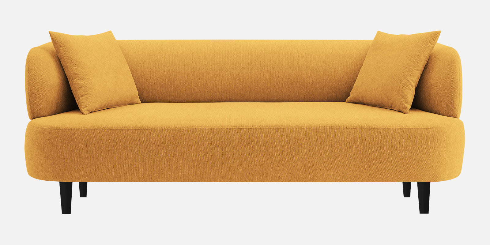 Carson Fabric 3 Seater Sofa in Blush Yellow Colour