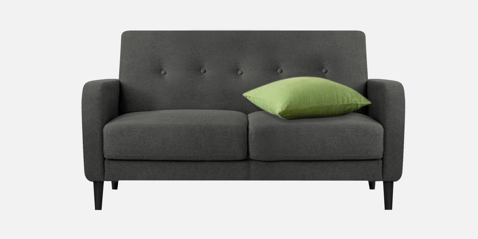 Marq Fabric 2 Seater Sofa In Charcoal Grey Colour - Febonic Living