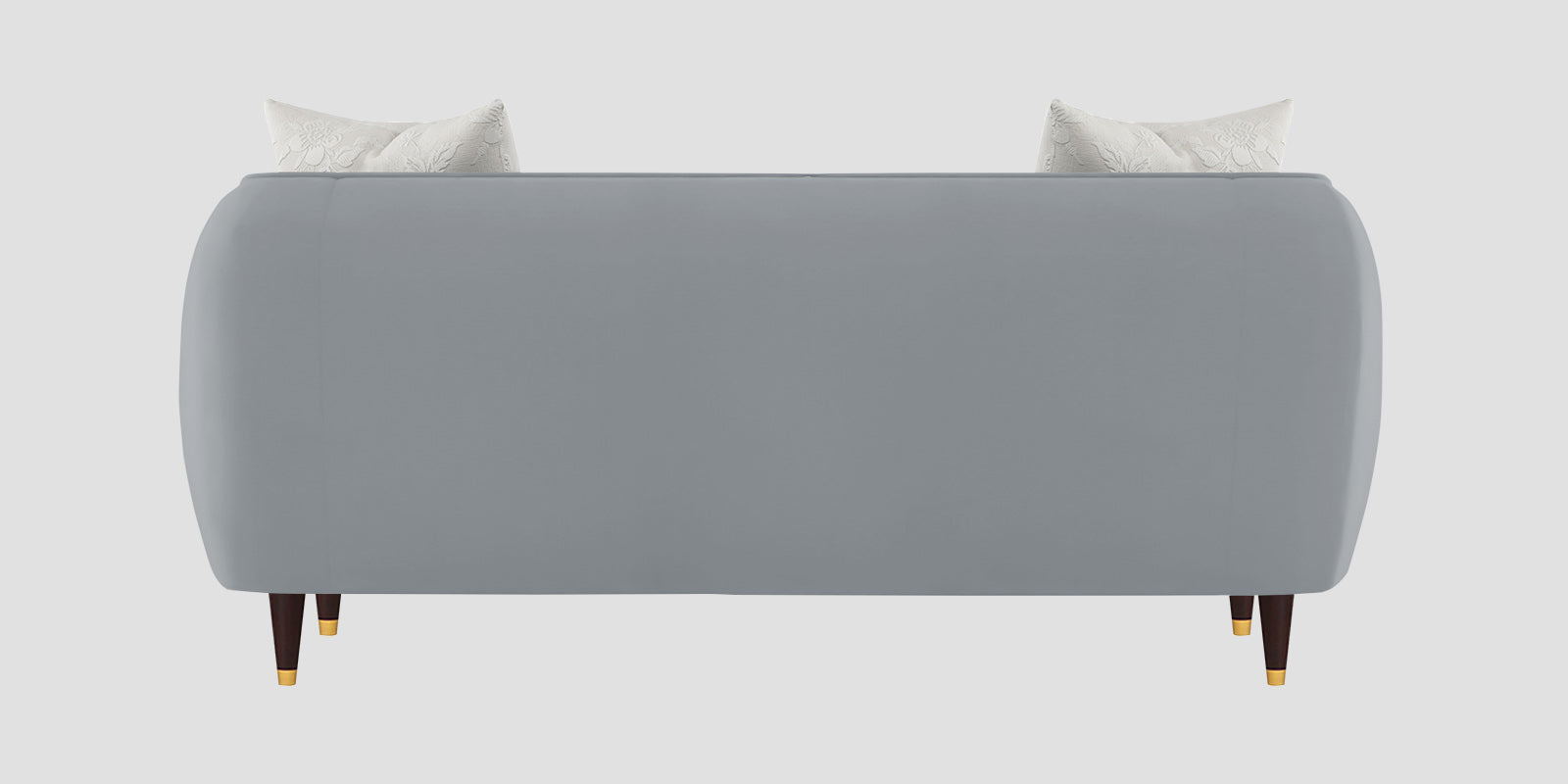 Hairo Velvet 2 Seater Sofa In Concrete Grey Colour - Febonic Living