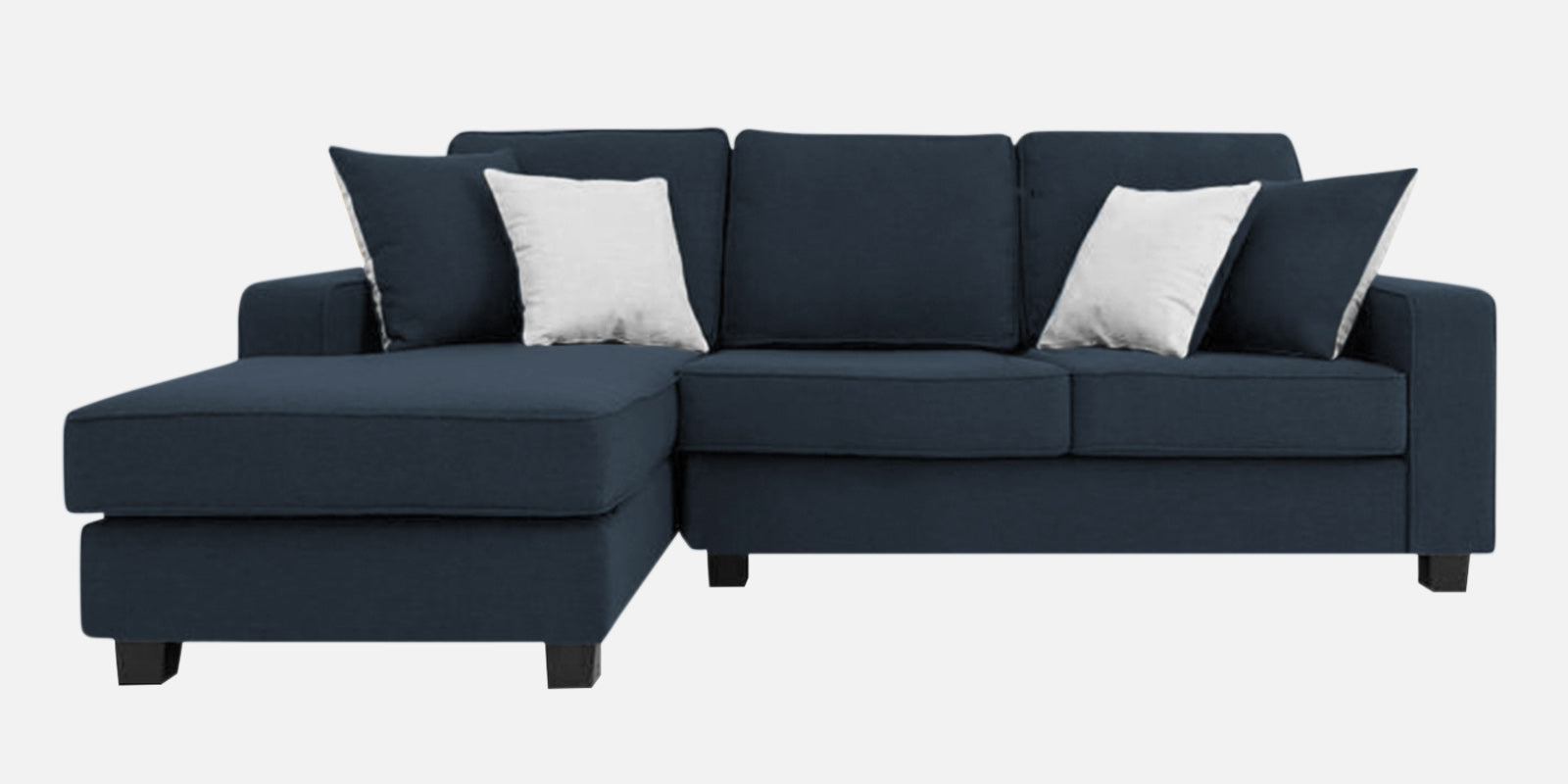 Ladybug Fabric RHS Sectional Sofa (2+Lounger) In Denim Blue Colour - Febonic Living