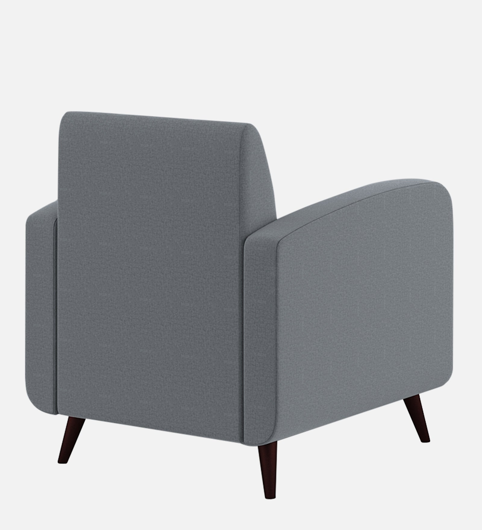Wiki Velvet 1 Seater Sofa In Pubble Grey Colour - Febonic Living
