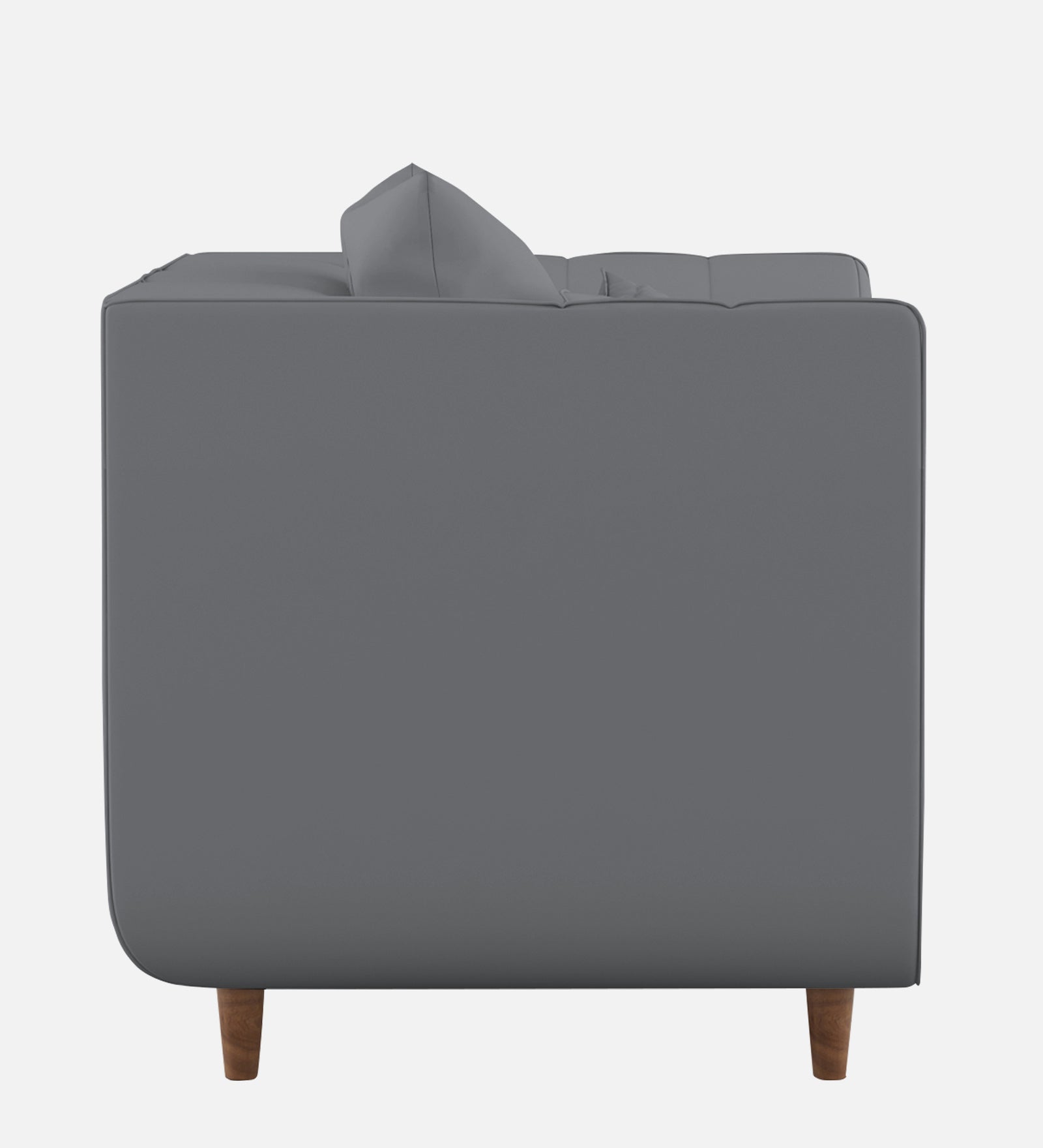 Sumo Velvet 1 Seater Sofa In Pubble Grey Colour - Febonic Living