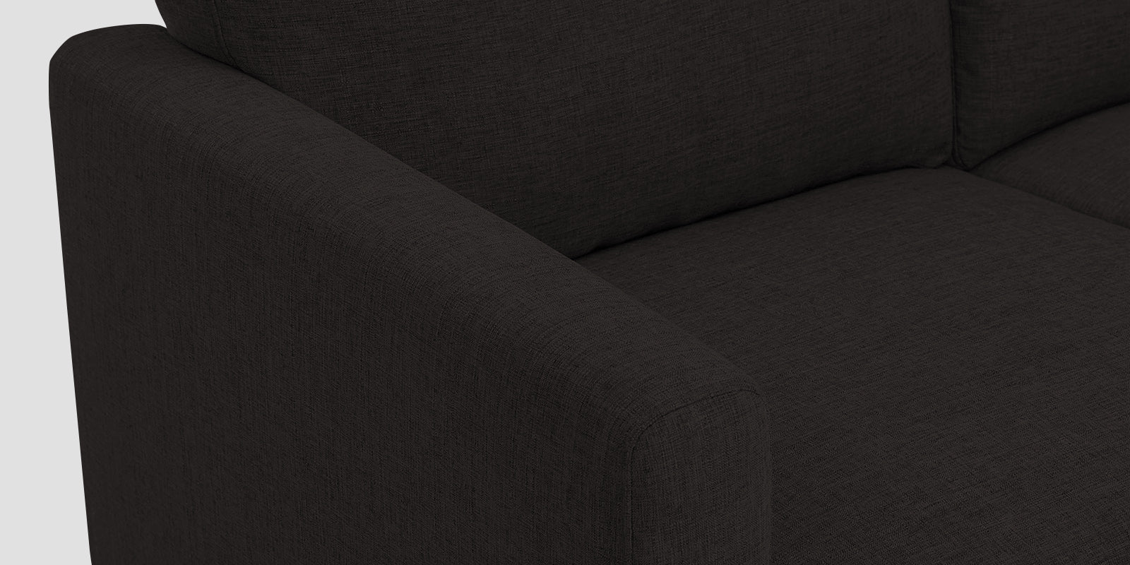 Romie Fabric RHS Sectional Sofa (2+Lounger) In Cara Brown Colour - Febonic Living