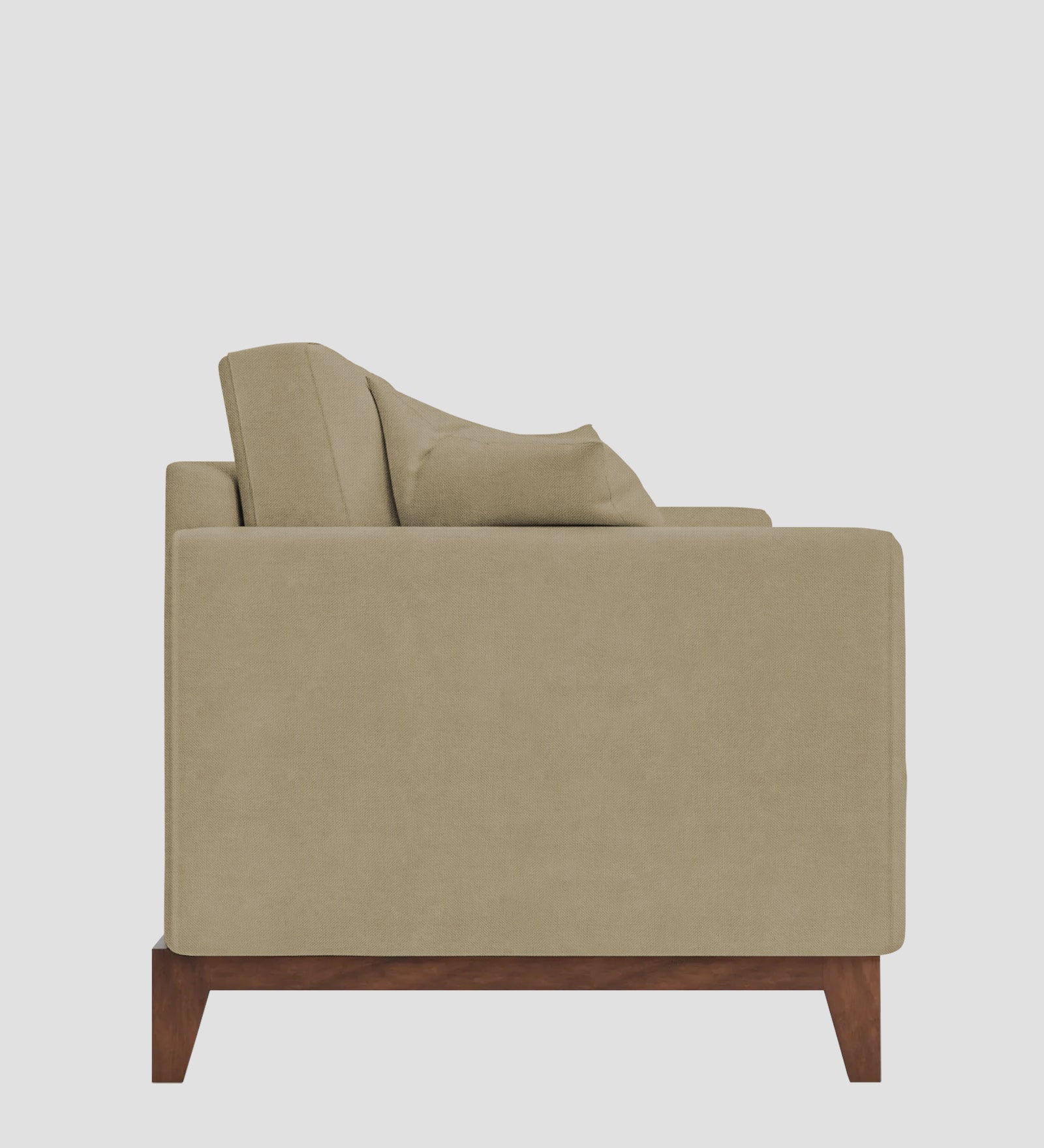Luca Fabric 1 Seater Sofa In Honey Beige Colour - Febonic Living