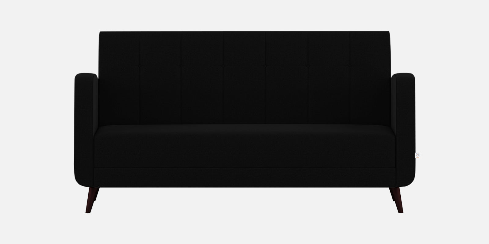 Wiki Velvet 3 Seater Sofa in Adam Black Colour