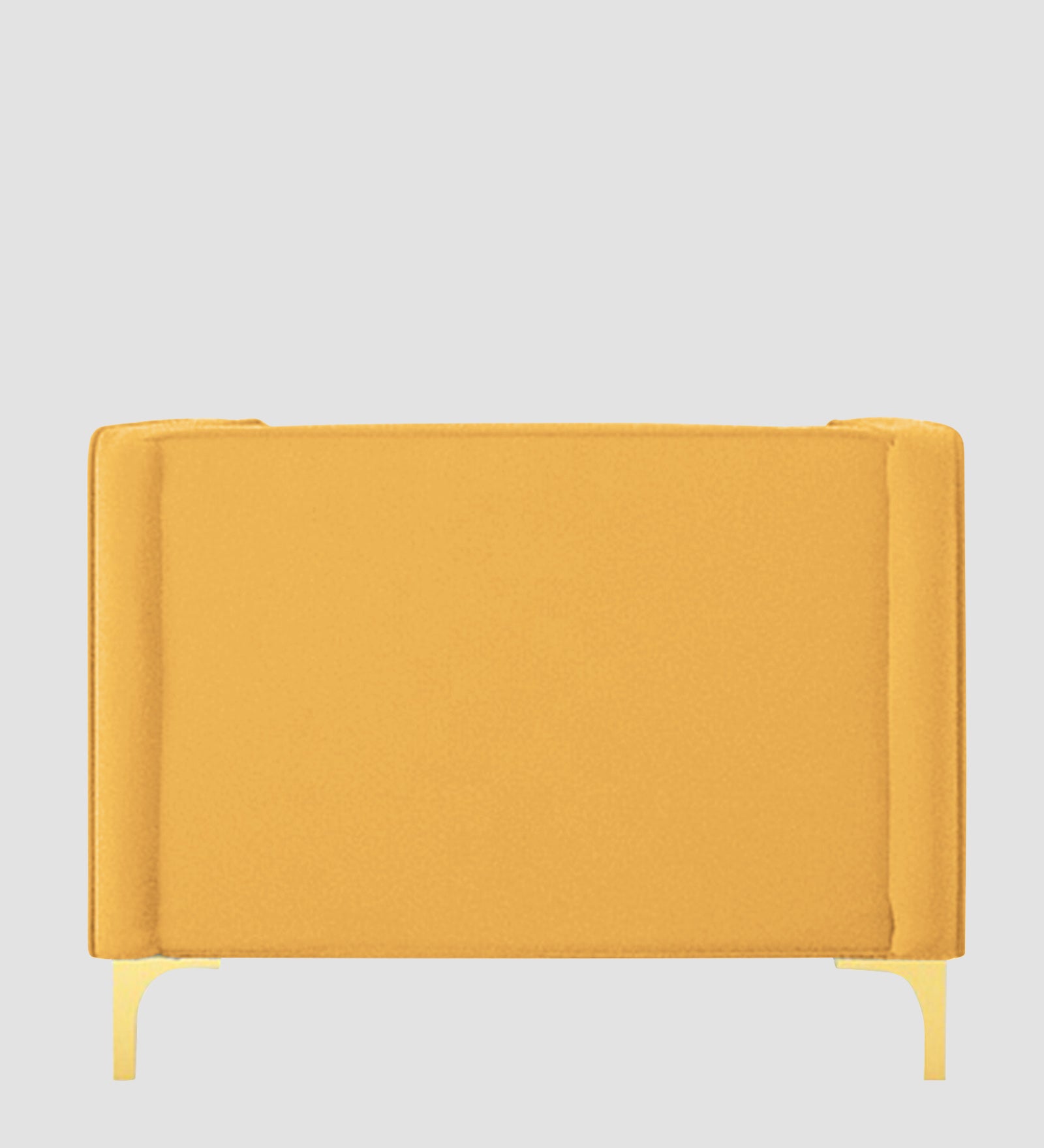 Saban Velvet 1 Seater Sofa in Turmeric yellow Colour - Febonic Living