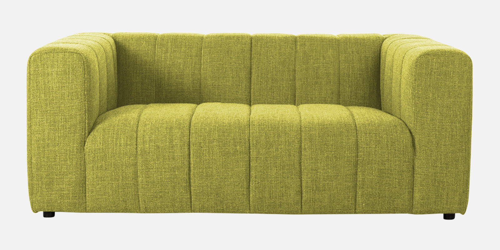 Lara Fabric 2 Seater Sofa In Parrot Green Colour - Febonic Living