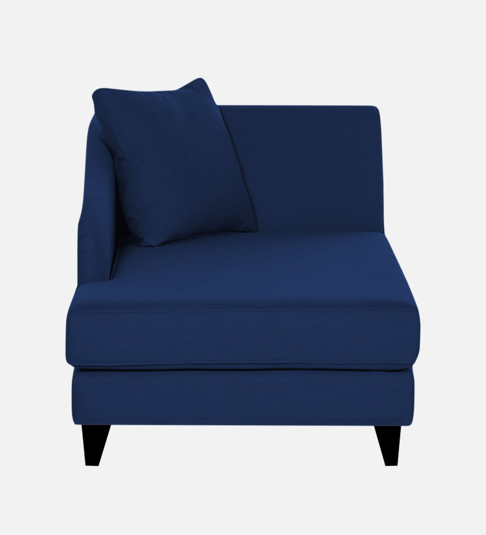 Louis Fabric RHS Chaise Lounger In Royal Blue Colour - Febonic Living