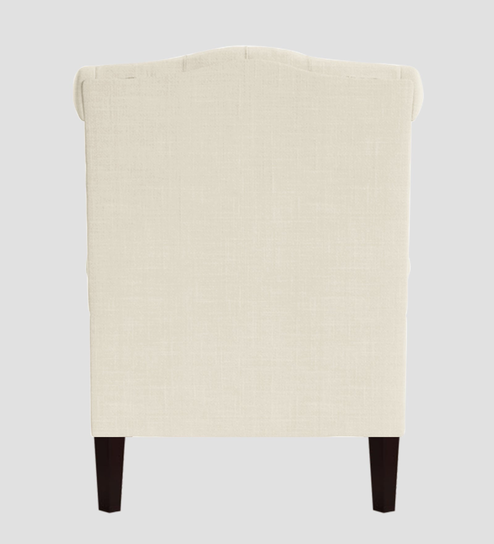 Neyub Fabric Wing Chair In Ivory Cream Colour - Febonic Living