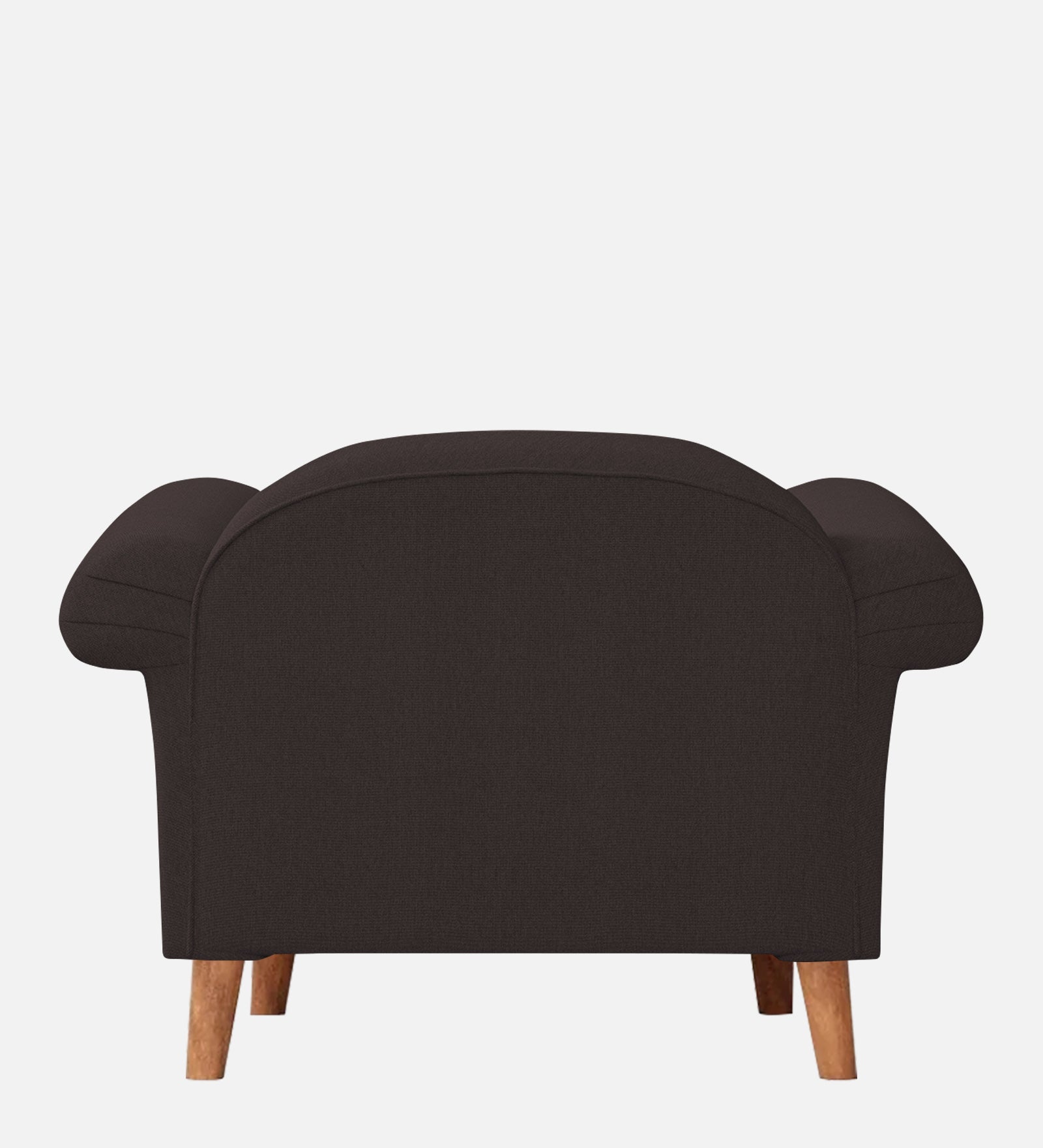 Barber Fabric 1 Seater Sofa In Pebble Brown Colour - Febonic Living