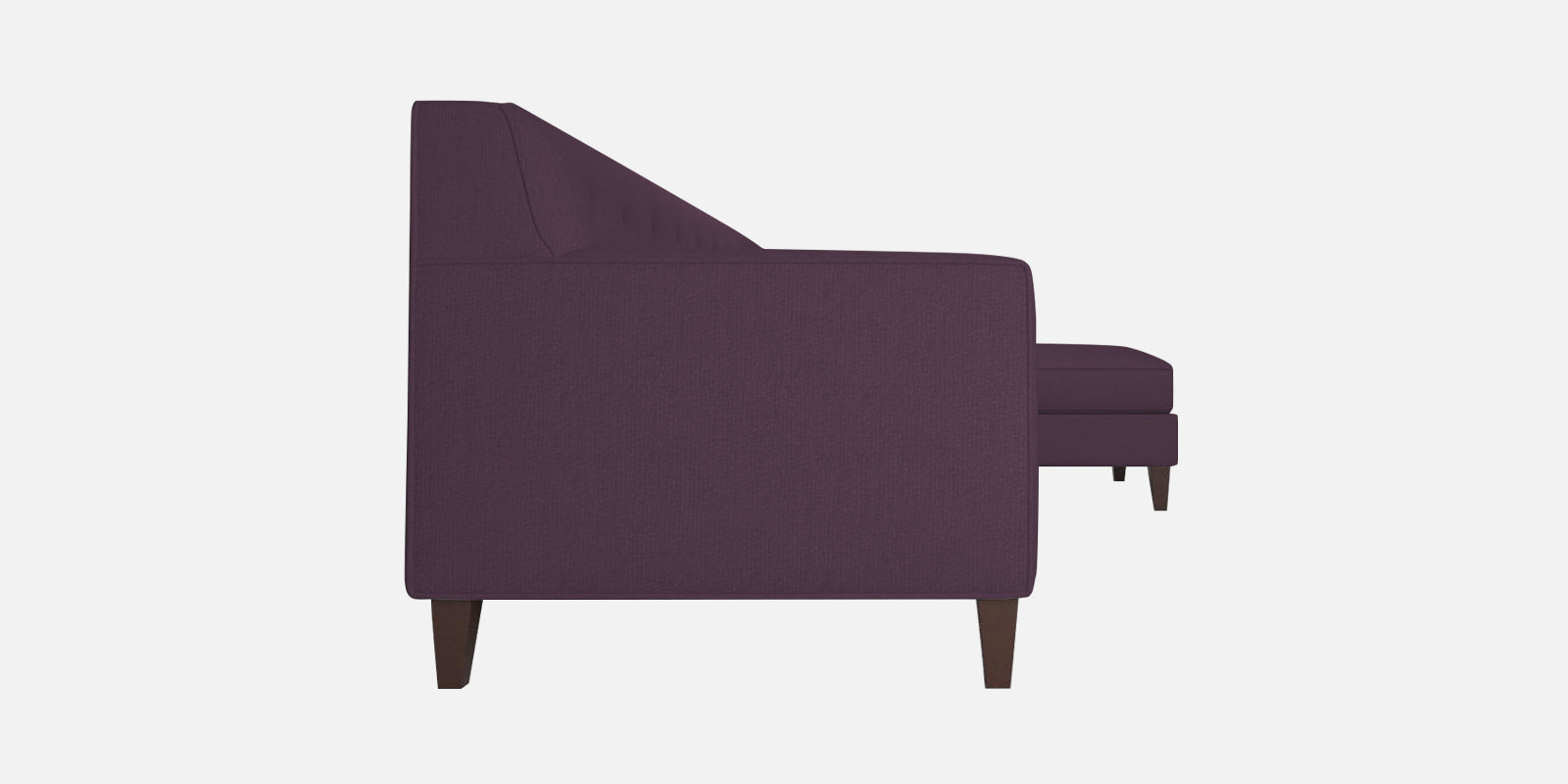 Miller Fabric RHS Sectional Sofa (3+Lounger) In Greek Purple Colour - Febonic Living