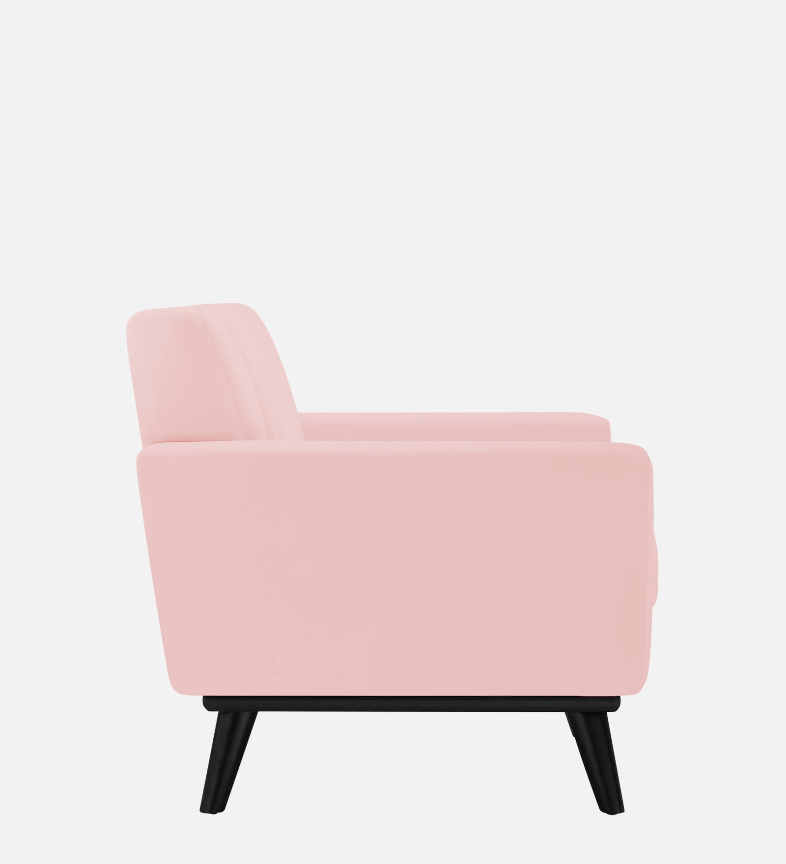 Tucker Velvet 1 Seater Sofa In Millennial Pink Colour - Febonic Living