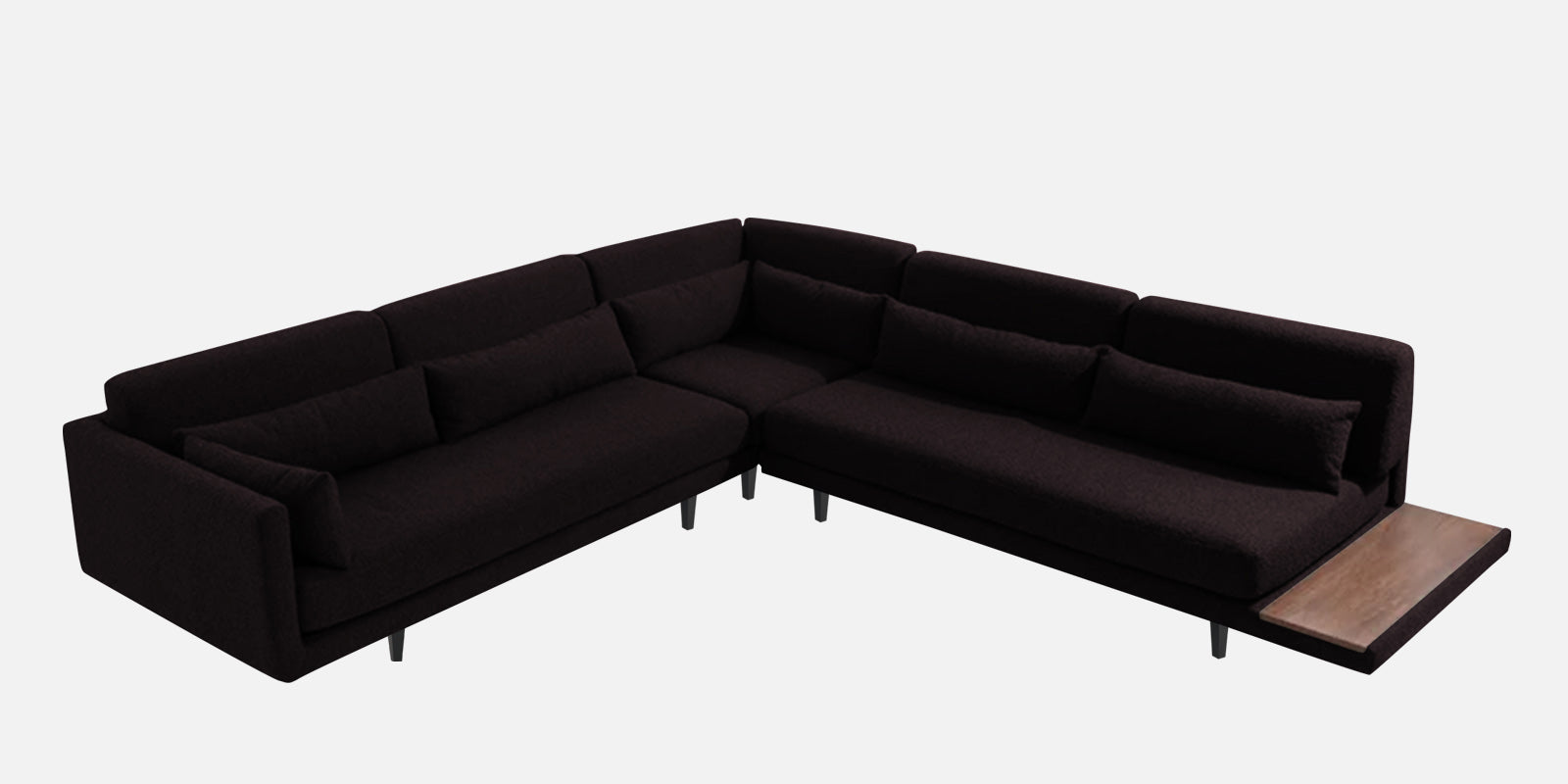 Malta Fabric 6 Seater LHS Corner Sofa In Cara brown Colour - Febonic Living