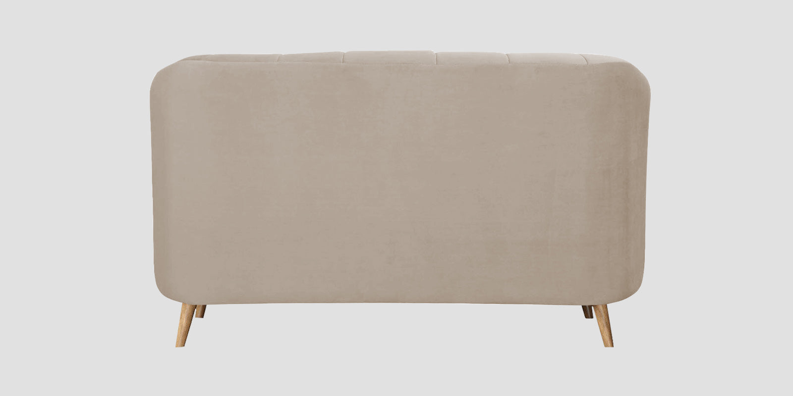 Kaylee Velvet 2 Seater Sofa In Cream Beige Colour - Febonic Living