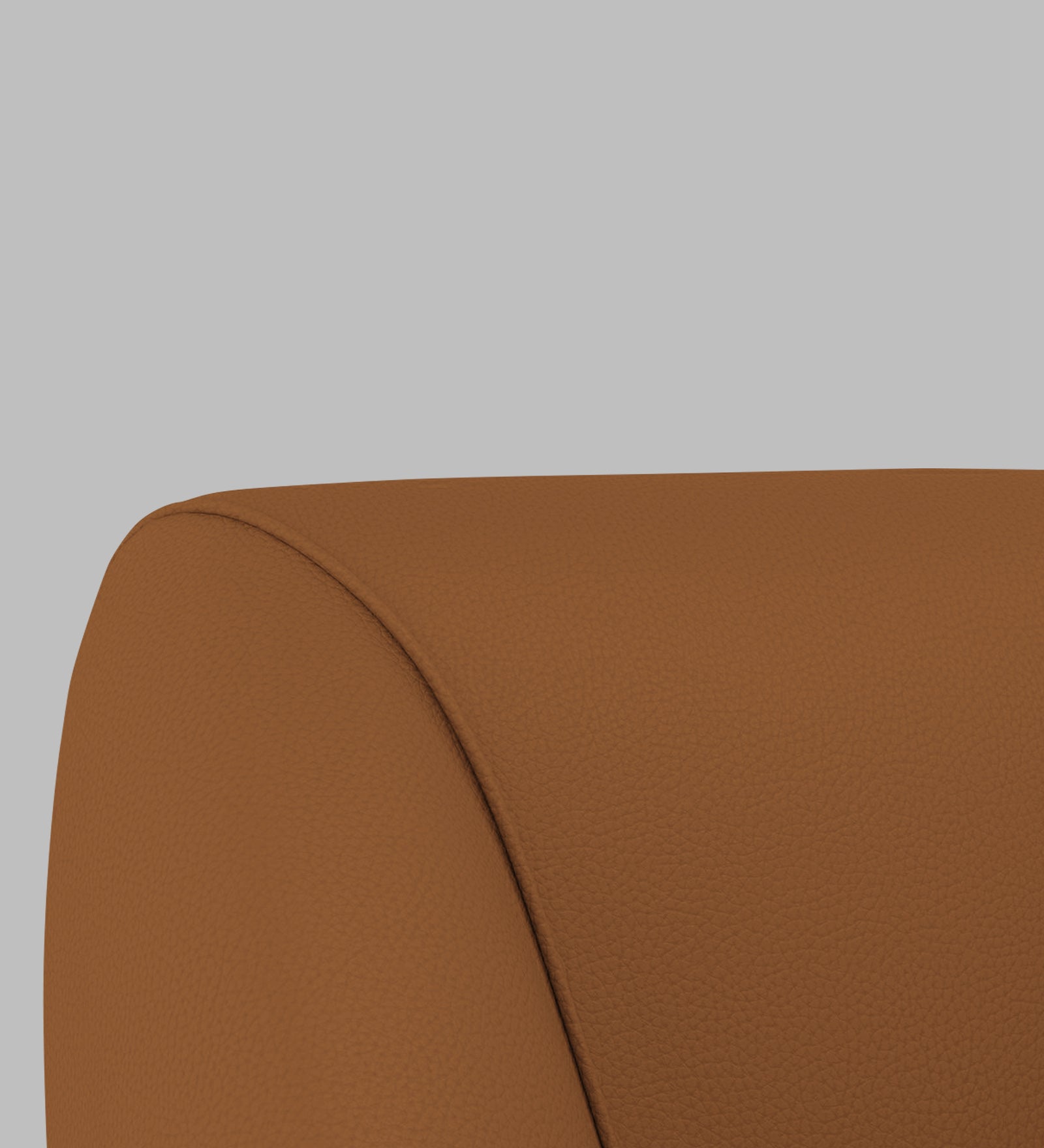 Willow Leatherette Swivel Chair In Cinnamon Brown Colour - Febonic Living
