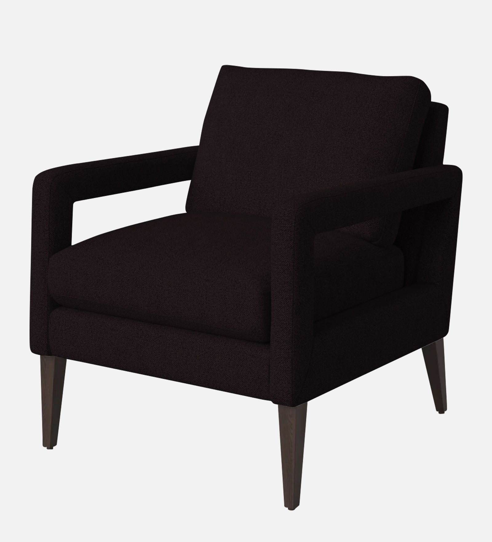 Olsen Fabric Arm Chair In Cara Brown Colour - Febonic Living