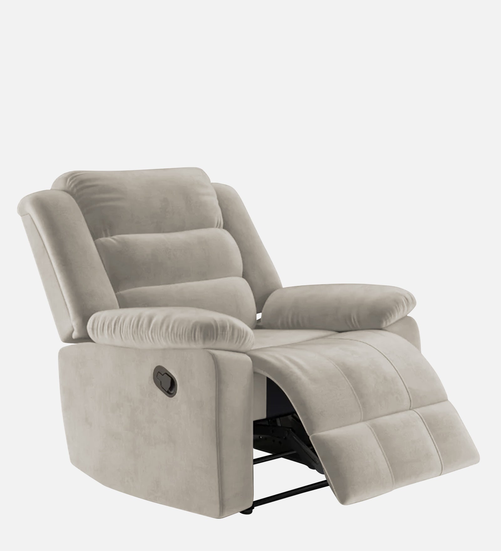 Erra Fabric 1 Seater Motorized Recliner In Ash Grey Colour - Febonic Living