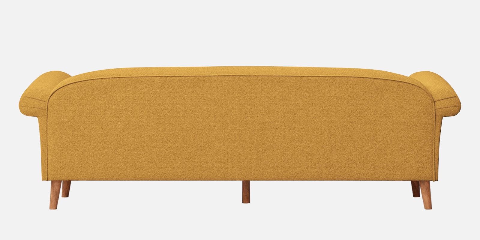 Barber Fabric 3 Seater Sofa In Corn Yellow Colour - Febonic Living