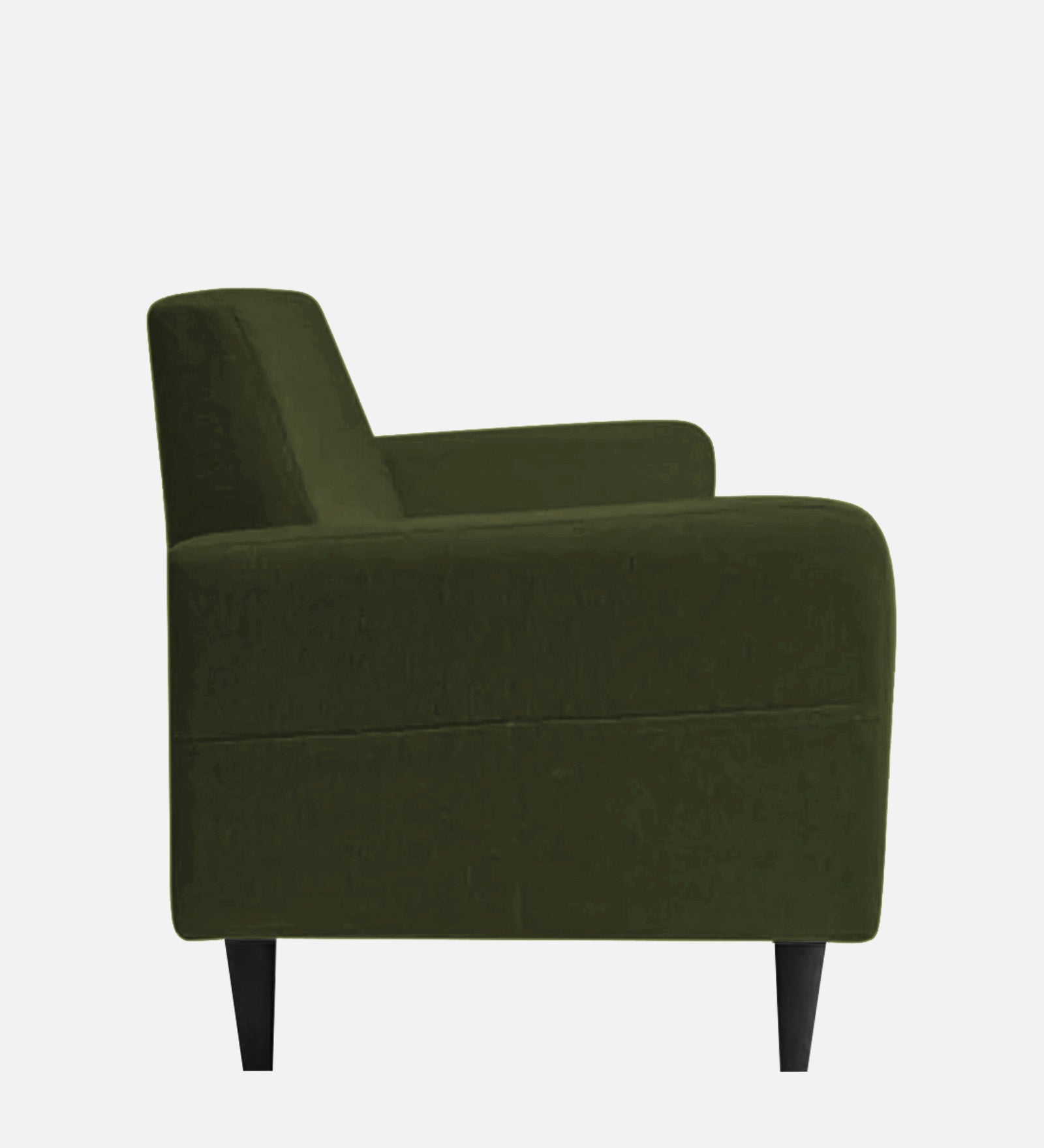 Marq Fabric 1 Seater Sofa In Olive Green Colour - Febonic Living