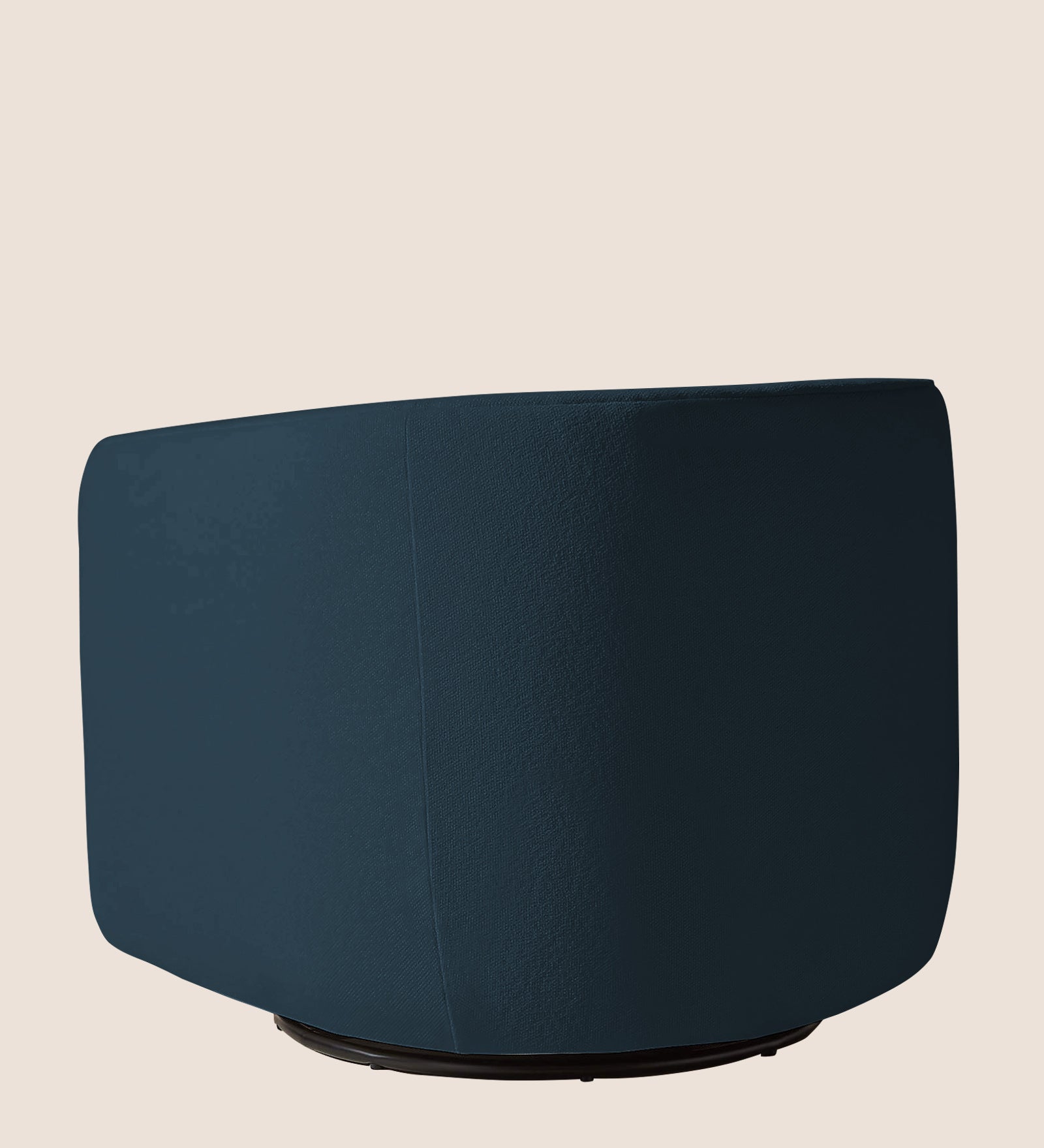 Ria Fabric Swivel Chair in Cool Blue Colour
