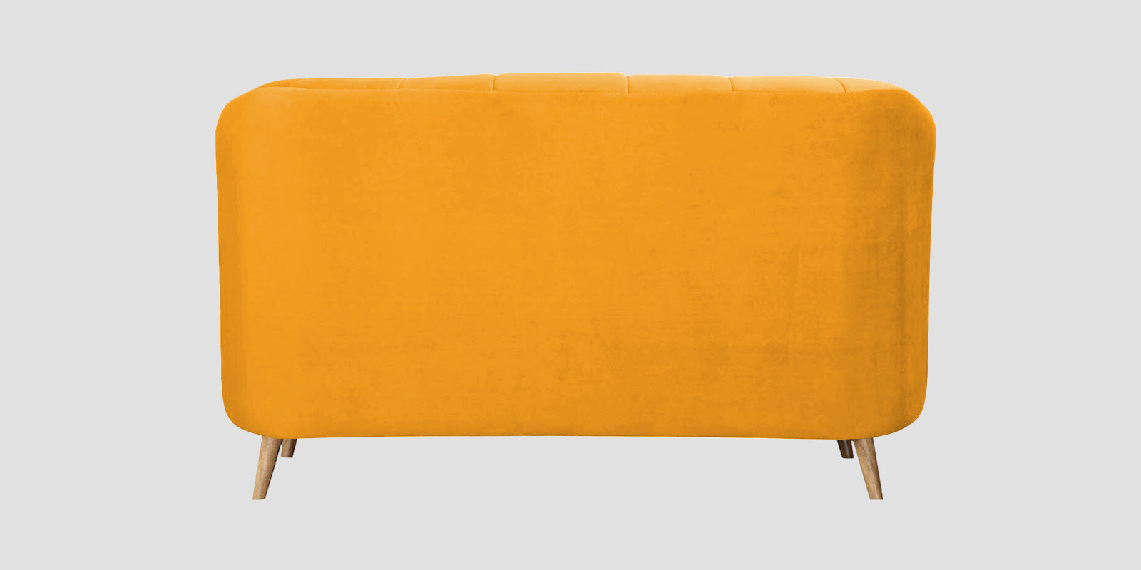 Kaylee Velvet 2 Seater Sofa In Safforn Yellow Colour - Febonic Living