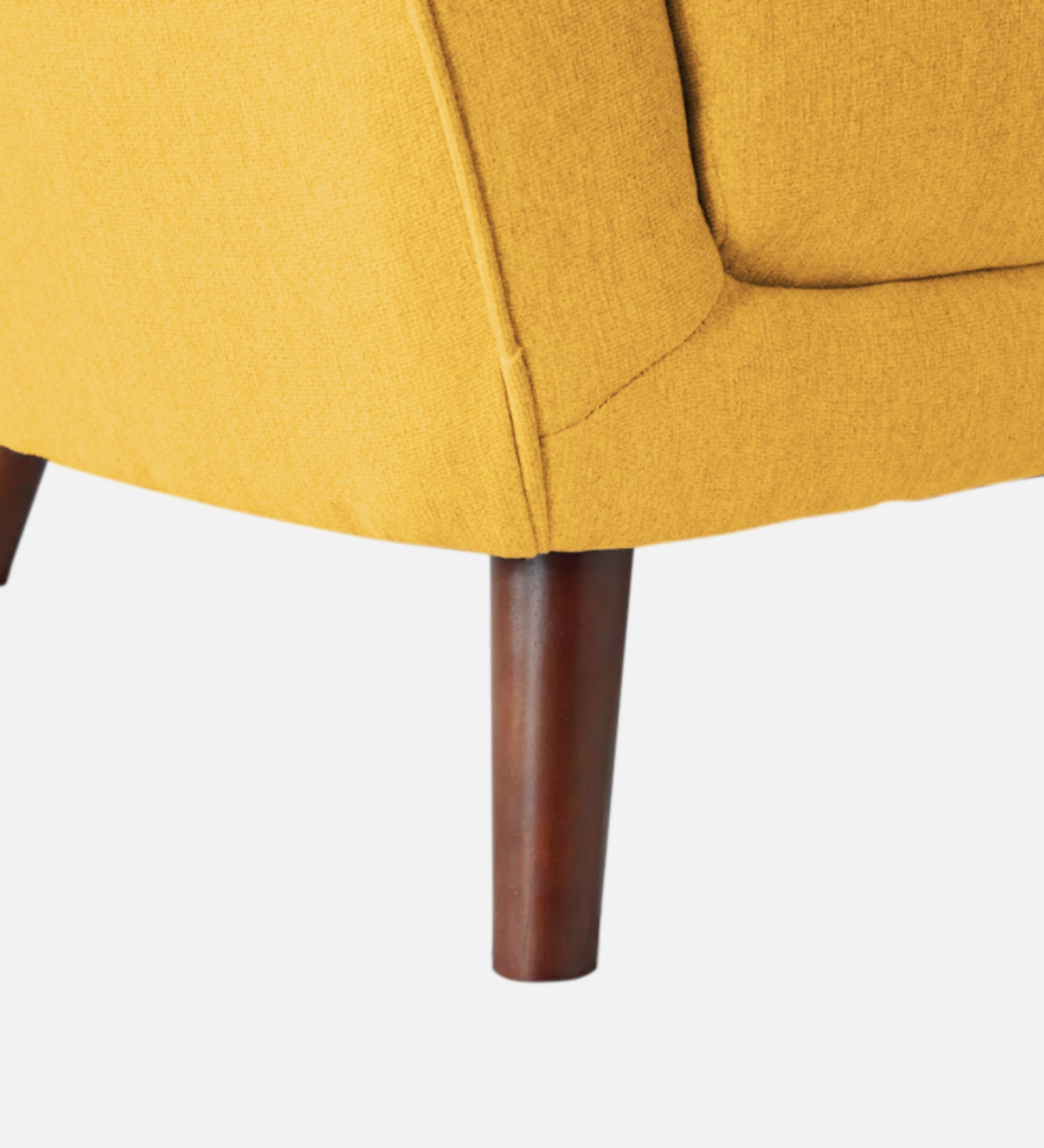 Benjamin Fabric 1 Seater Sofa In Bold Yellow Colour - Febonic Living