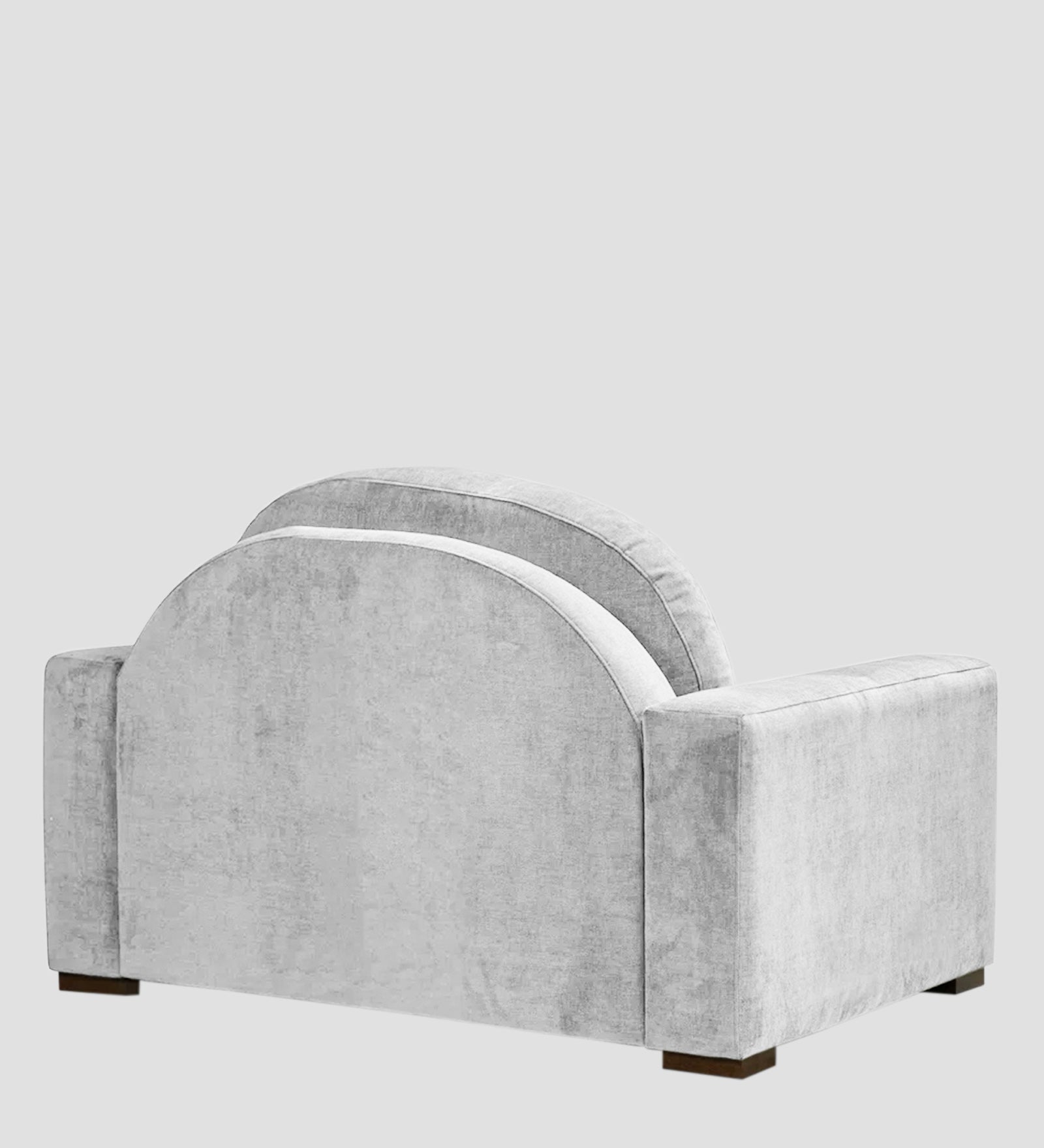 Dara Fabric 1 Seater Sofa In Lit Grey Colour - Febonic Living