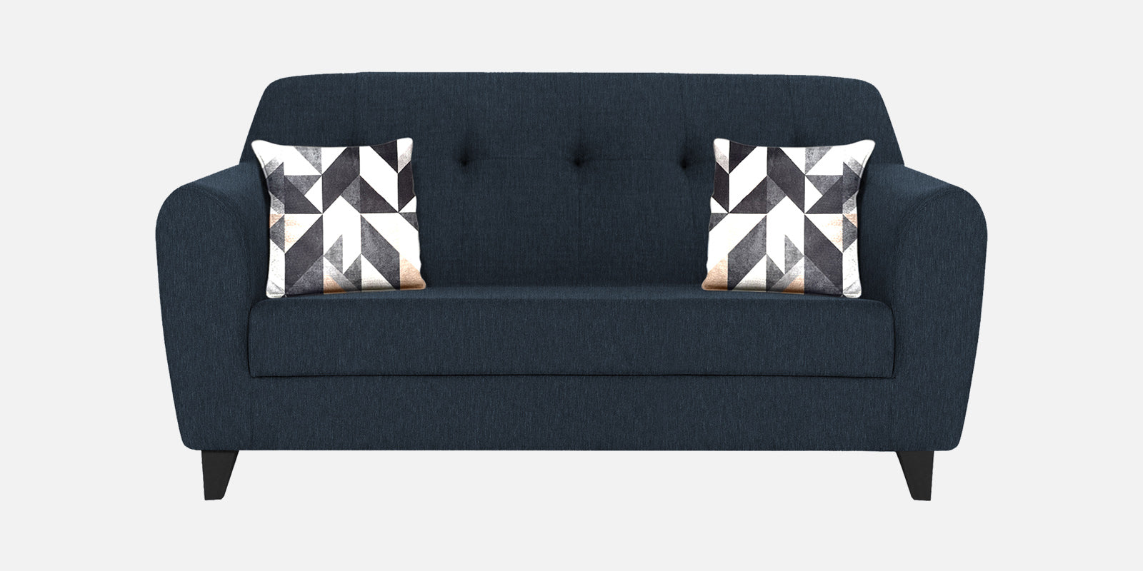 Melaan Fabric 2 Seater Sofa In Denim Blue Colour - Febonic Living