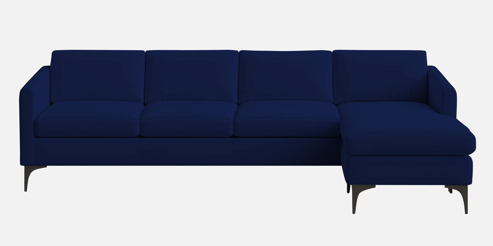 Haru Fabric LHS Sectional Sofa (3+Lounger) In Imperial Blue Colour - Febonic Living
