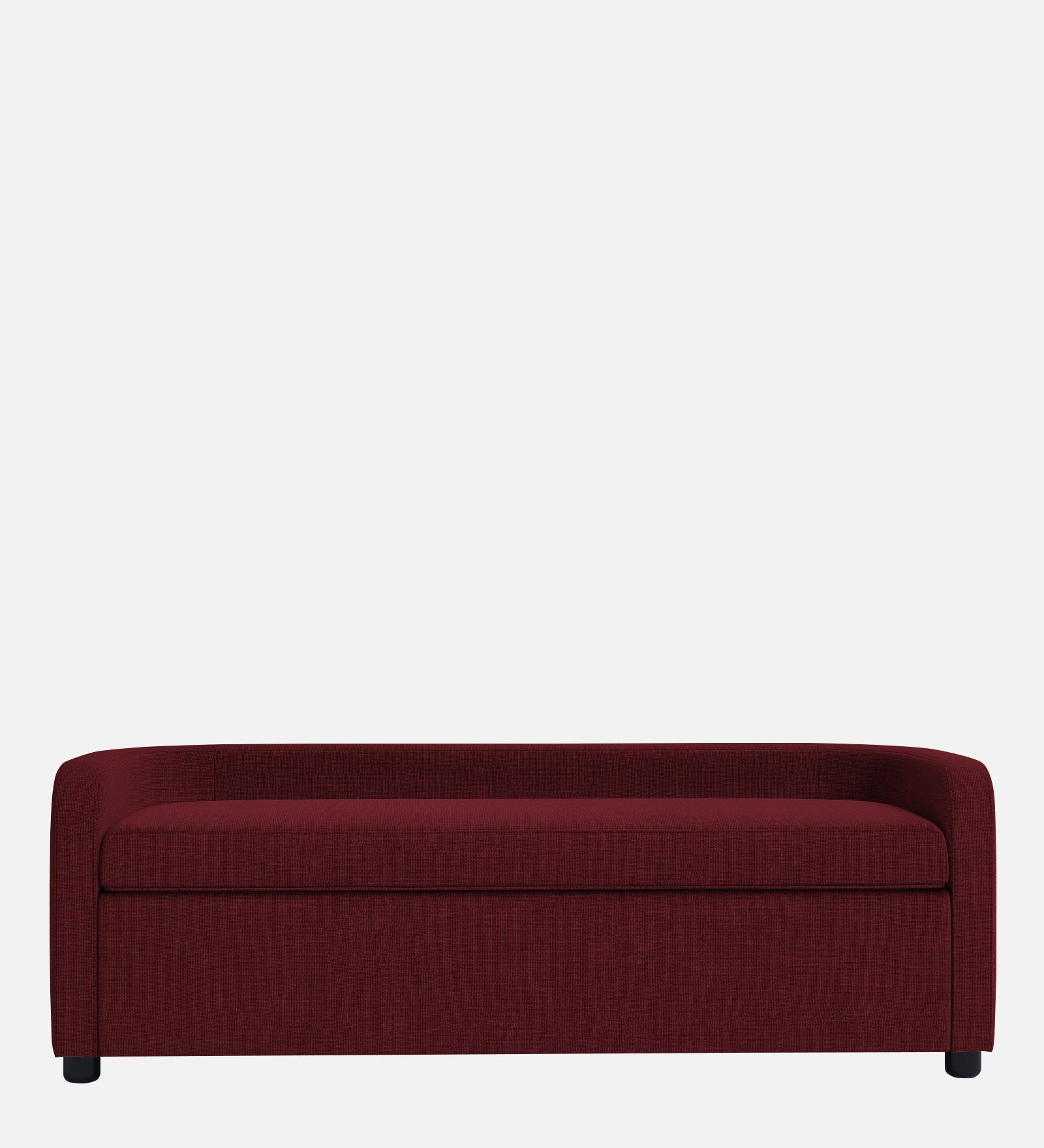 Cooper Fabric Storage Bench In Blood Maroon Colour - Febonic Living