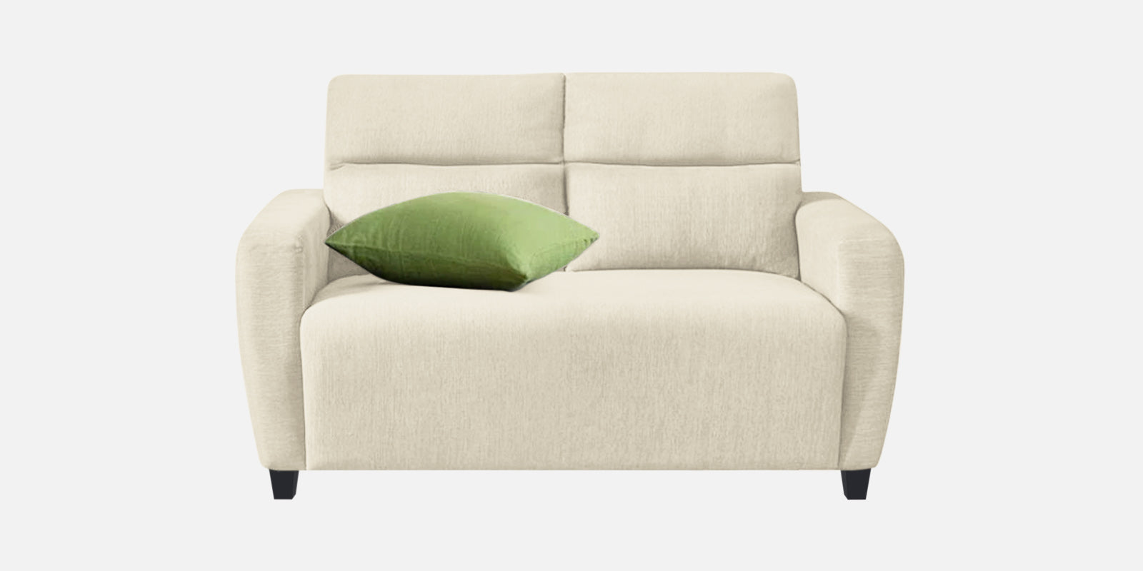 Bakadi Fabric 2 Seater Sofa In Ivory Cream Colour - Febonic Living