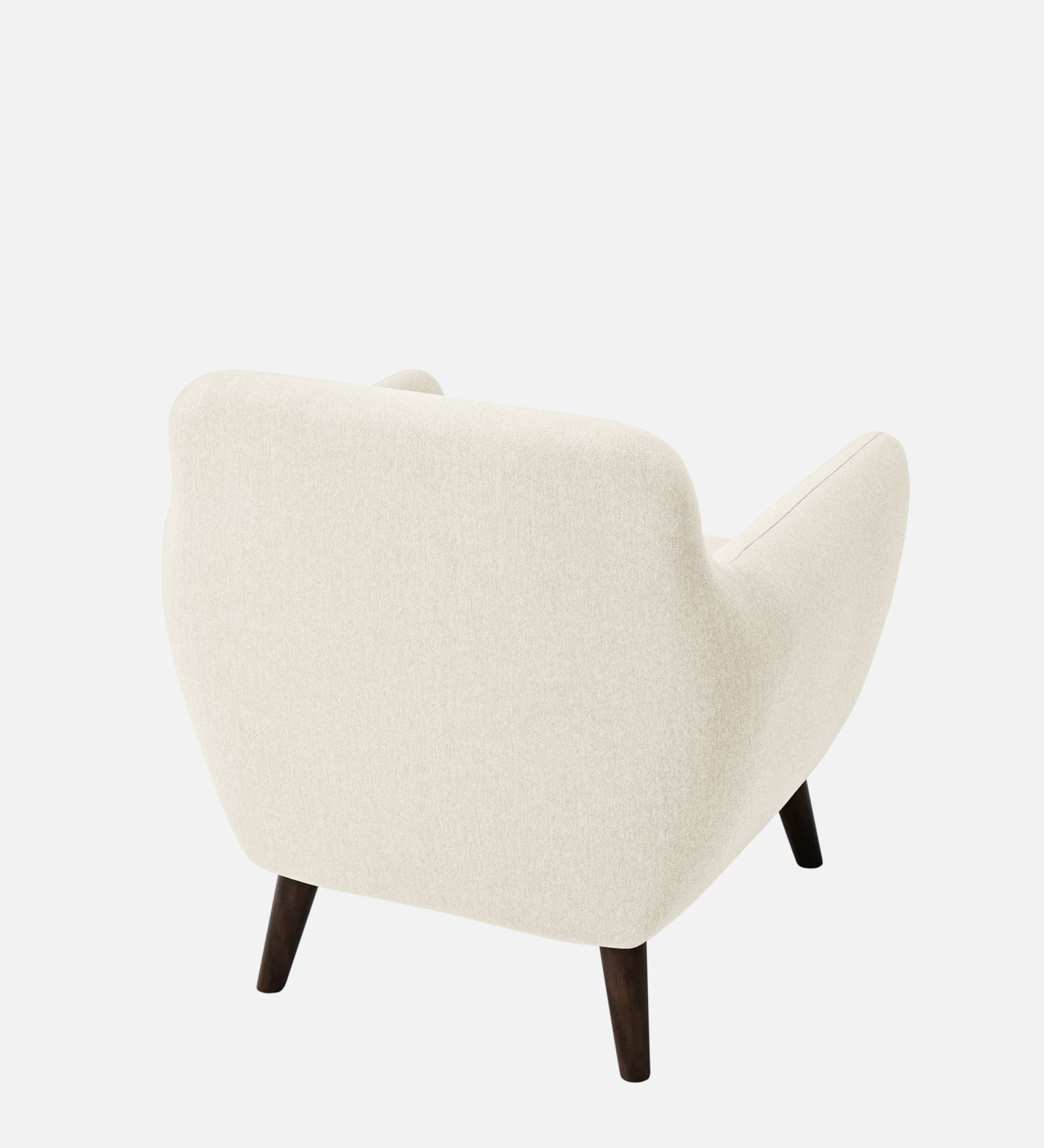 Goofy Fabric 1 Seater Sofa In Ivory Cream Colour - Febonic Living