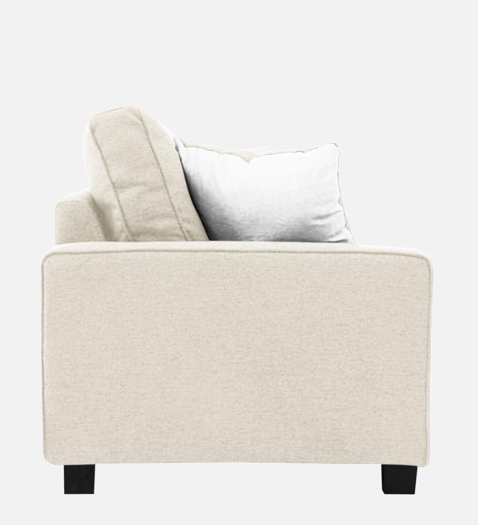 Ladybug Fabric 1 Seater Sofa In Ivory Cream Colour - Febonic Living