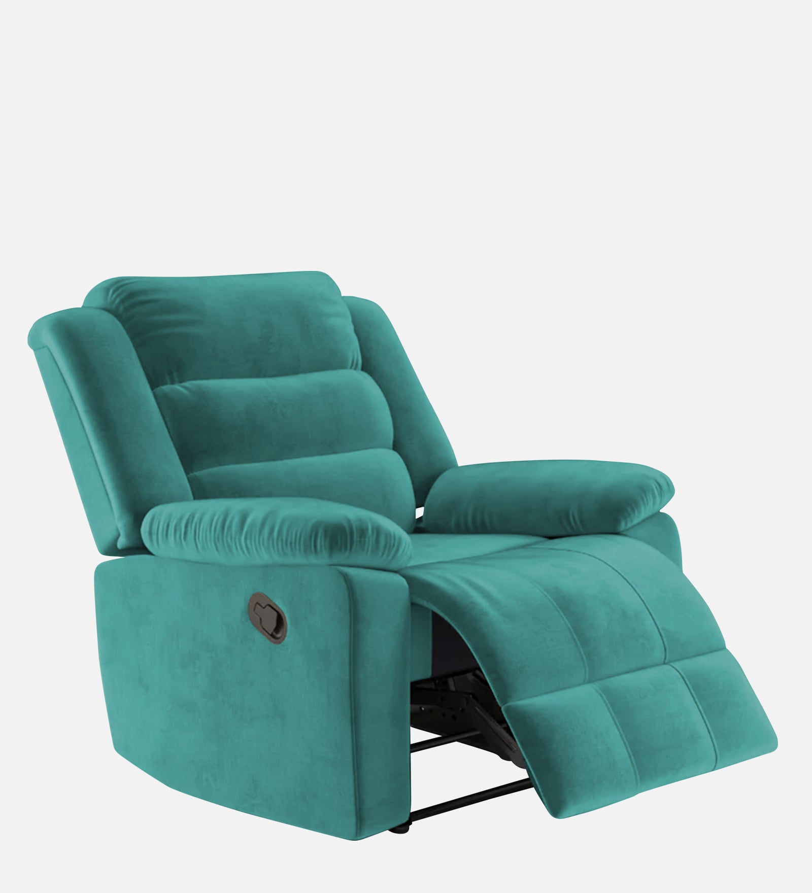 Erra Fabric 1 Seater Motorized Recliner In Sea Green Colour - Febonic Living