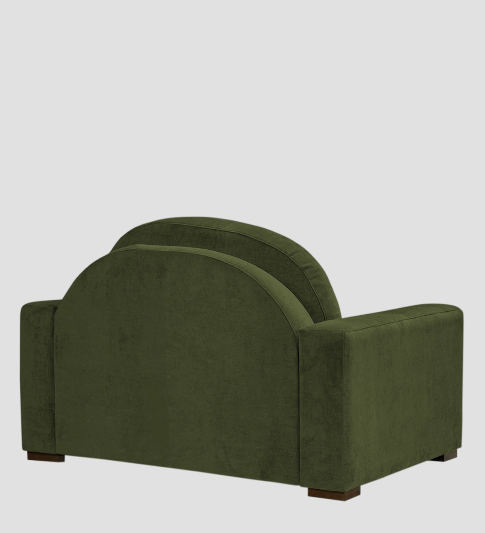 Dara Fabric 1 Seater Sofa In Olive Green Colour - Febonic Living