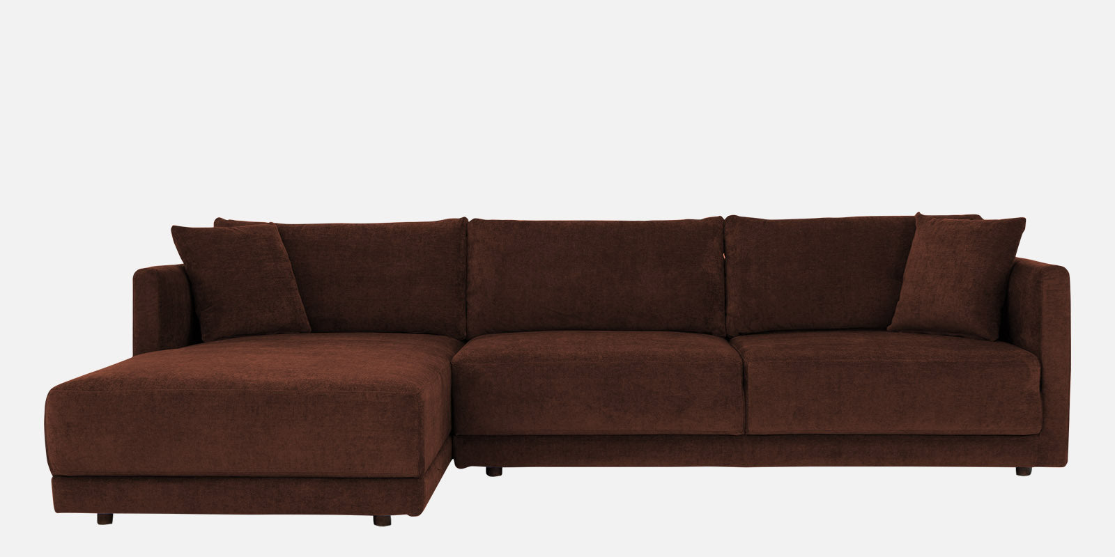 Northern Fabric RHS Sectional Sofa (3+Lounger) In Coffee brown Colour - Febonic Living