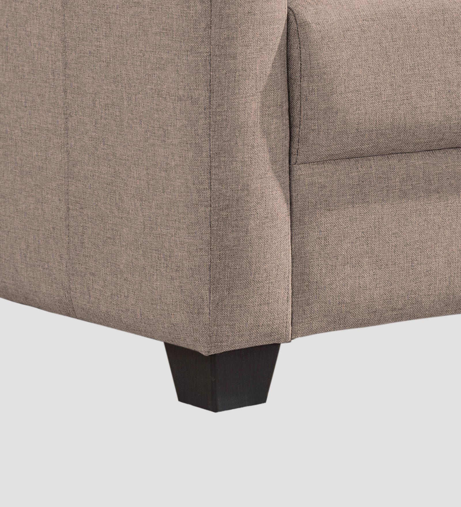 Devo Fabric 1 Seater Sofa In Kadhi Beige Colour - Febonic Living