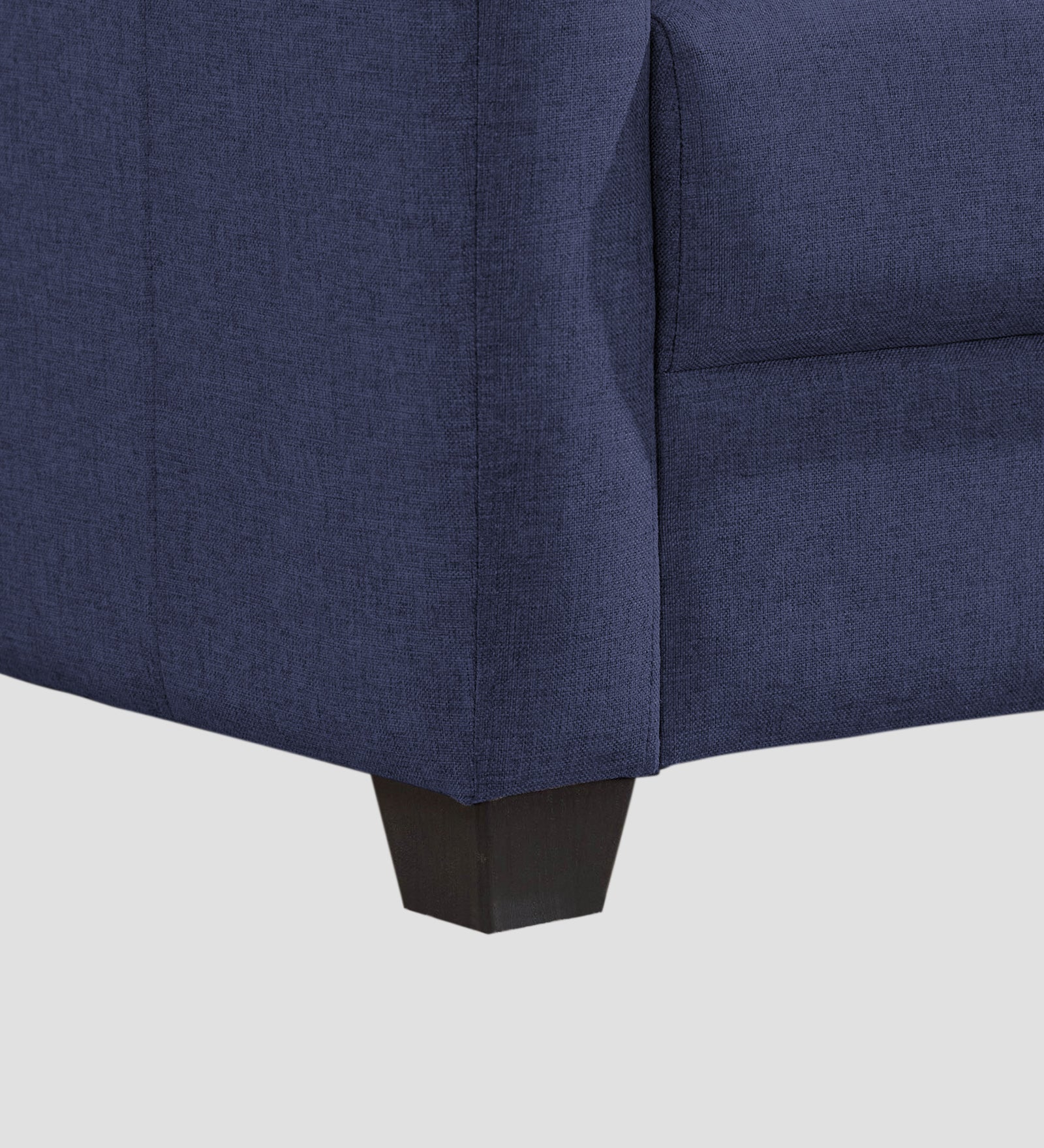 Devo Fabric 1 Seater Sofa In Slate Blue Colour - Febonic Living