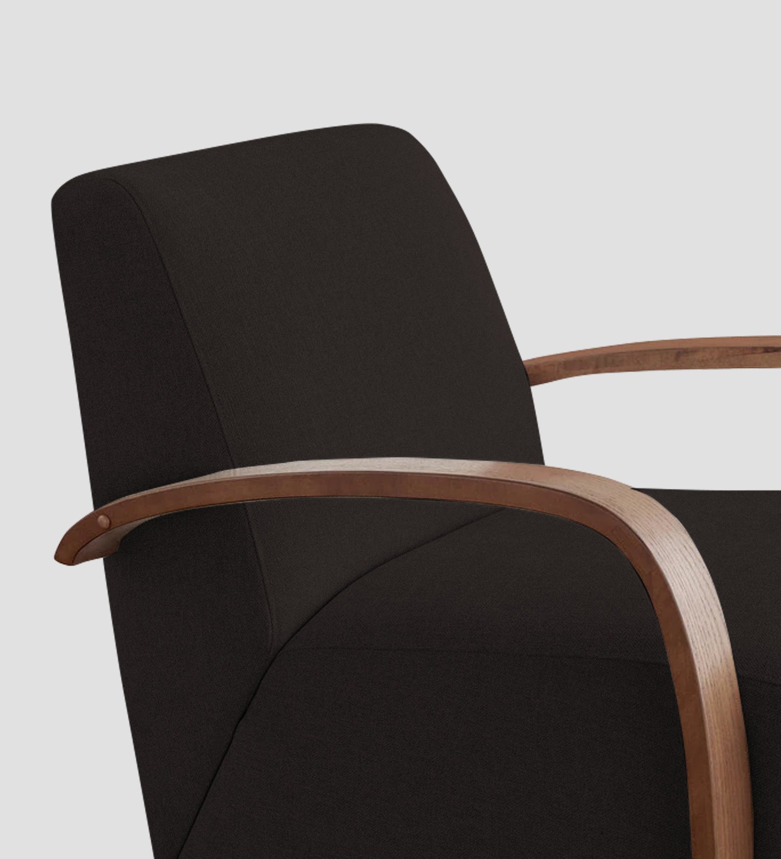 Balma Fabric Swivel Chair in Cara Brown Colour