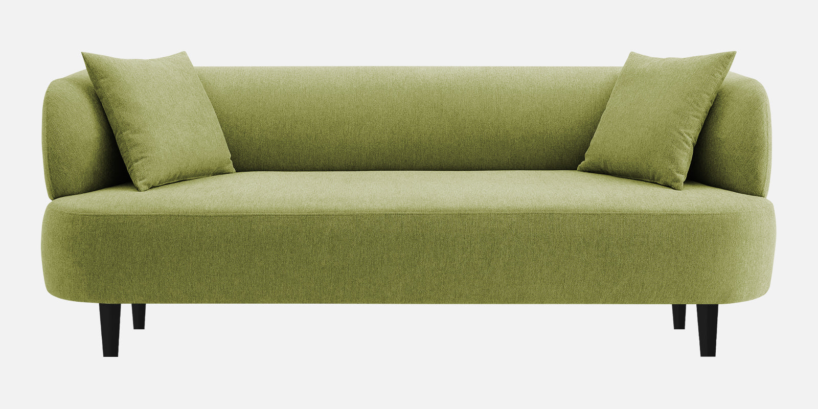 Carson Fabric 3 Seater Sofa In Lime Green Colour - Febonic Living
