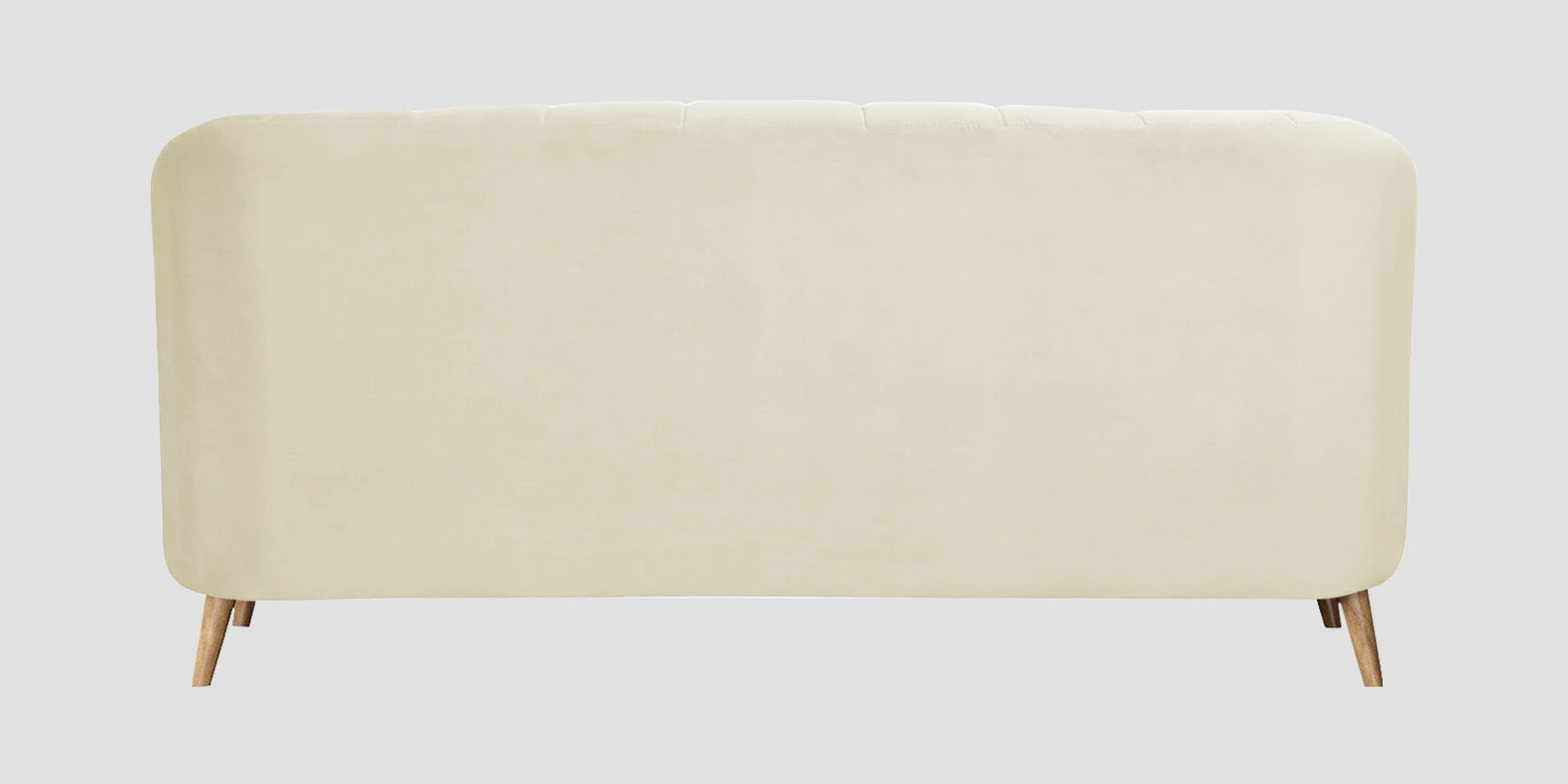 Kaylee Velvet 3 Seater Sofa In Warm White Colour - Febonic Living