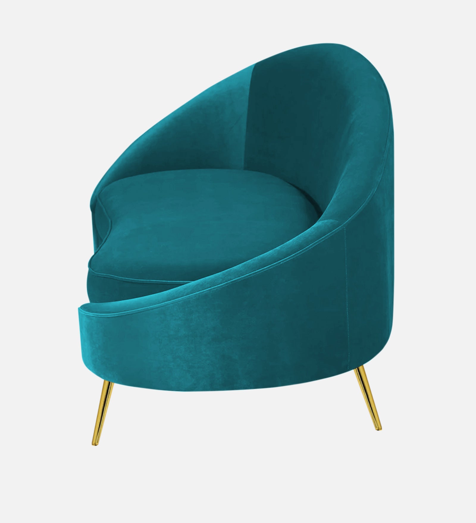 Cely Velvet RHS Chaise Lounger In Pine Green Colour - Febonic Living